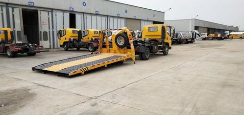 黄牌全落地解放虎VH一拖二清障车车型简介